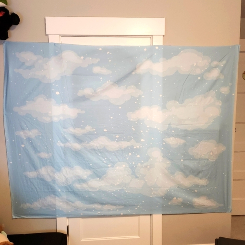Blue Cloud Tapestry